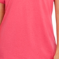 Camiseta feminina Karen Scott Keyhole laranja tamanho XS