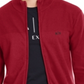Cardigan masculino com zíper frontal Ax Armani Exchange vermelho tamanho médio