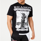 Camiseta gráfica Reason No Limits Masculina Branca Tamanho Médio