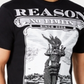 Camiseta gráfica Reason No Limits Masculina Branca Tamanho Médio