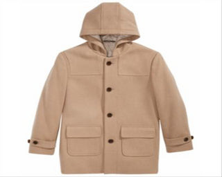 Ralph Lauren Big Boy's Plain Camel Coat Marrom Tamanho 8