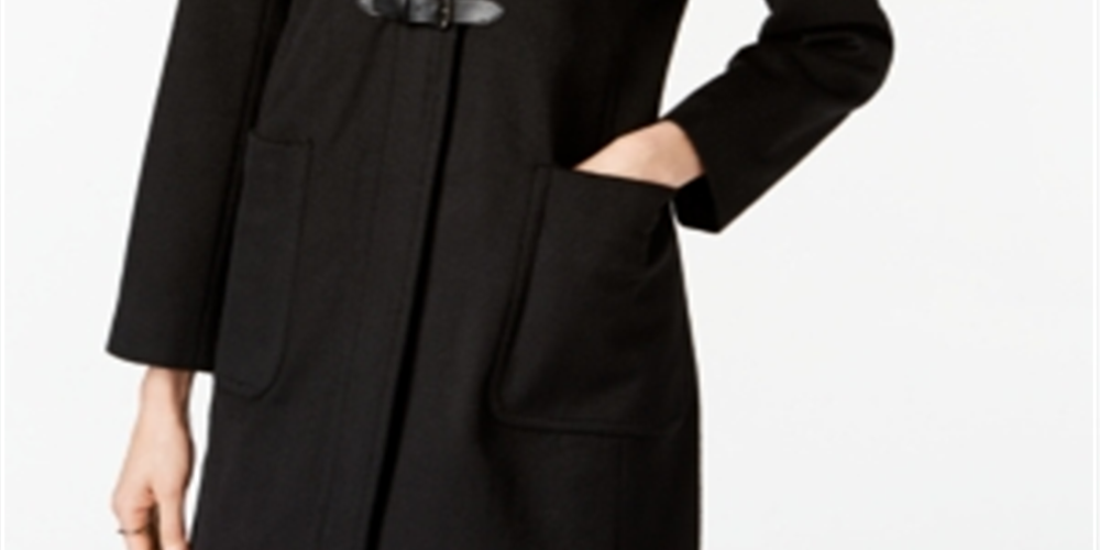 Casaco de noite feminino com zíper Forecaster of Boston, preto, tamanho 12