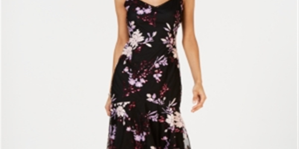 Vestido tubinho com sobreposição de malha com miçangas Adrianna Papell feminino, preto, tamanho 12