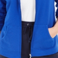 Karen Scott Moletom com capuz feminino com zíper frontal, roxo, tamanho extragrande