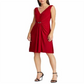 Vestido Ralph Lauren Feminino com Broche de Cristal e Babados Vermelho Tamanho 18
