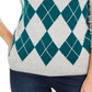 Suéter feminino Charter Club Argyle com gola redonda, verde, tamanho XX-G