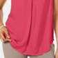 Blusa regata feminina Alfani com decote em V, rosa, tamanho pequeno P/M