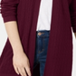 Karen Scott Cardigan Feminino Frente Aberta Vermelho Tamanho P