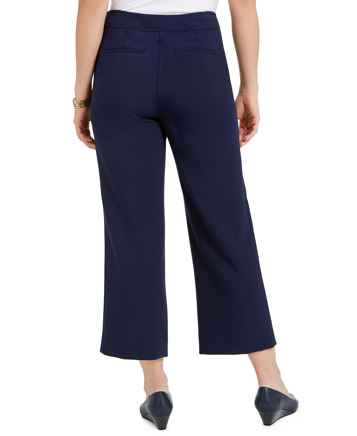 Calça curta feminina Charter Club Sailor Azul Tamanho 16 Petite