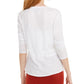 Blusa feminina de algodão com strass e bolso, tamanho médio, da INC International Concepts