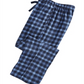 Calça de dormir Perry Ellis masculina de flanela Comfort Fit, azul, tamanho pequeno