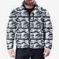 Jaqueta masculina Hawke &amp; Co. Colorblocked com mistura de plumas e dobráveis, tamanho XX-G, azul-marinho
