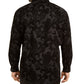 Camisa masculina estampada com estampa paisley grande e alta da INC International Concepts, preta, tamanho 4XLT
