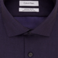 Camisa social Calvin Klein masculina Steel Extra Slim Fit, sem passar, com padrão espinha de peixe, roxa, tamanho 16x34-35