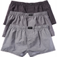 Pacote com 3 boxers Kenneth Cole femininos de algodão, pretos, tamanho G