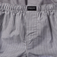 Pacote com 3 boxers Kenneth Cole femininos de algodão, pretos, tamanho G