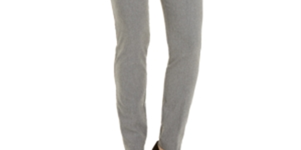 Calça skinny Alfani Curvy Pull-on feminina, cinza, tamanho 16