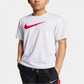 Camiseta de basquete Nike Dri-FIT Logo masculina, branca, tamanho grande