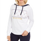 Tommy Hilfiger Sport Argyle Panel Hoodie Feminino Branco Tamanho Grande