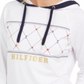 Tommy Hilfiger Sport Argyle Panel Hoodie Feminino Branco Tamanho Grande