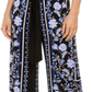 Calça feminina larga com amarração INC International Concepts, preta, tamanho grande