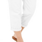 Calça Capri Chino Feminina Style &amp; Co Branca Tamanho 4