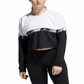 Moletom feminino Adidas Hypersport Moto Cropped, branco, tamanho médio