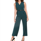Macacão Calvin Klein Feminino Gola V com Cinto Verde Tamanho 4-P