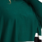 Poncho Alfani Feminino Colorblock Verde Tamanho -2X
