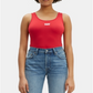 Body sem mangas Levi's feminino com cobertura total, vermelho, tamanho P