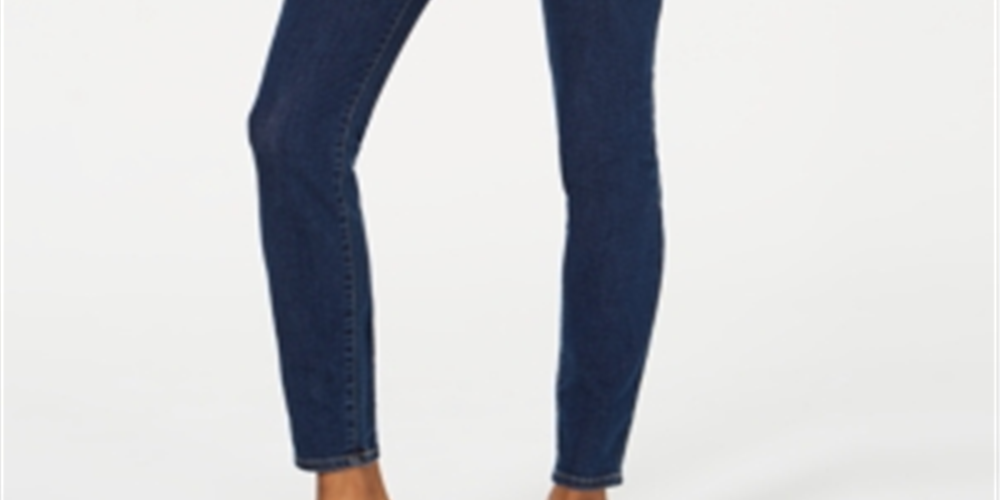 Calça jeans skinny Rewash Junior's de cintura alta com botões, azul, tamanho 11