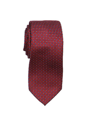 Gravata profissional Nautica Whitney Mini Business Masculina Vermelha Tamanho Regular