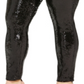 Calça feminina plus size com lantejoulas da INC International Concepts, preta, tamanho 3X
