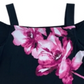 Blusa feminina floral ombro a ombro, preta, tamanho pequeno, da INC International Concepts