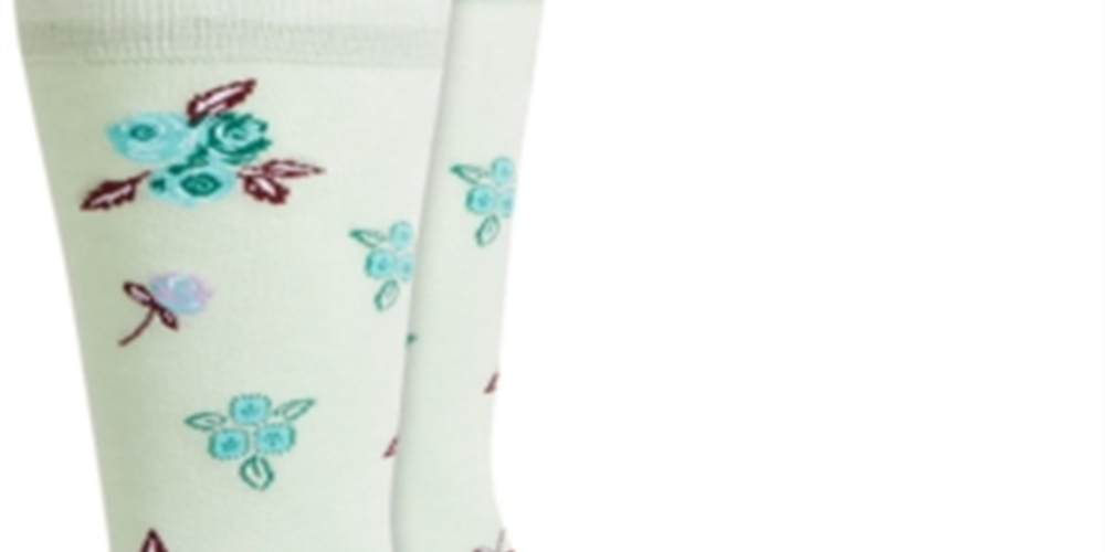 Meias femininas Bar III verdes tamanho 10-13