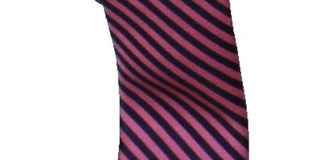 Gravata social listrada Huma masculina Nautica, rosa, tamanho regular