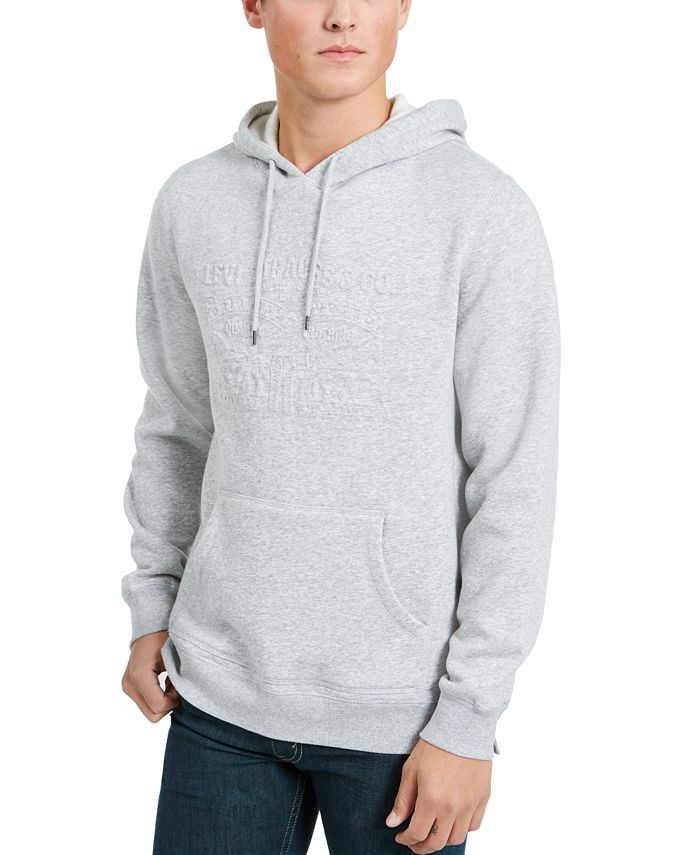 Moletom com capuz masculino Levi's cinza tamanho médio
