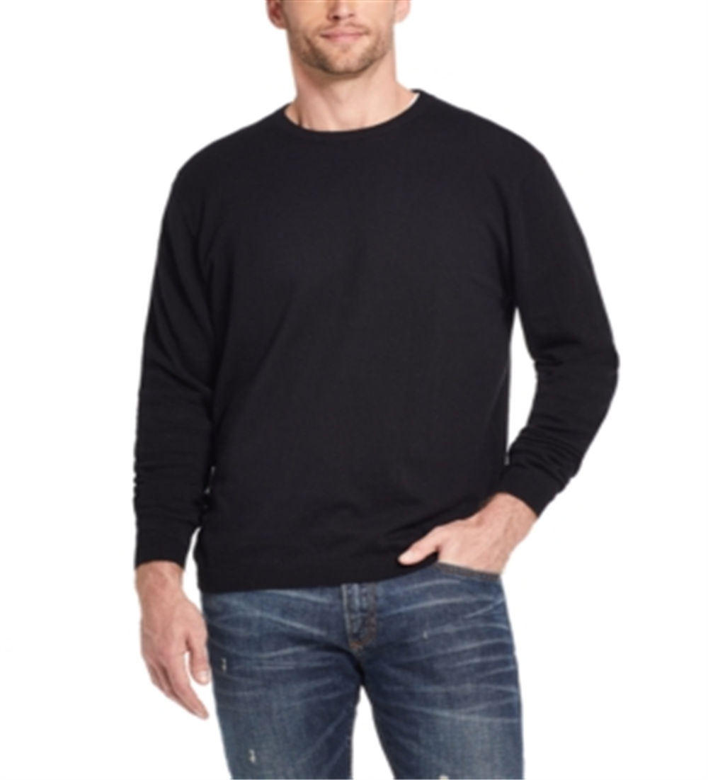 Suéter masculino vintage resistente às intempéries, preto, tamanho grande