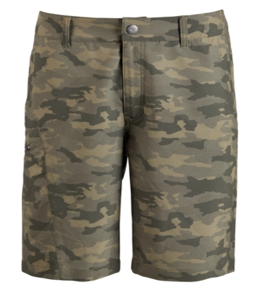 Shorts híbridos camuflados masculinos Hi-Tech, verde, tamanho 40