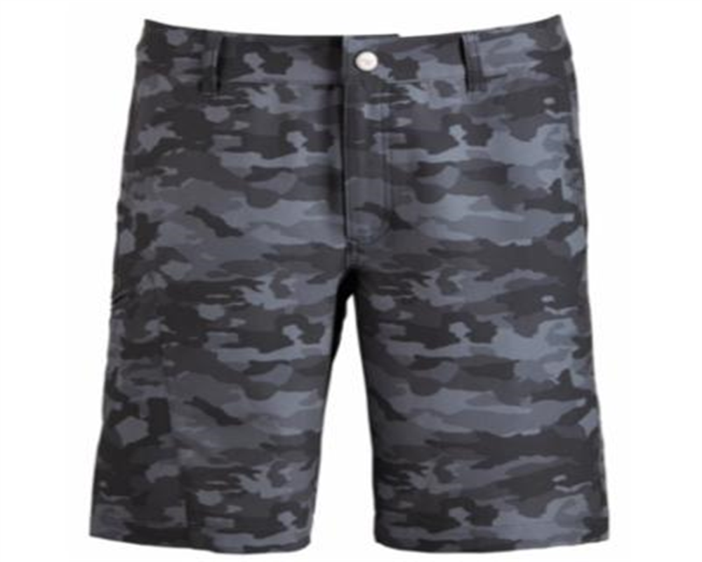 Shorts Dri Tec Hybrid Masculino Hi-Tech com Estampa Camuflada e Elástica, Cinza, Tamanho 38