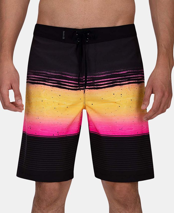 Calções de banho Hurley Phantom Printed para homem, verde, tamanho 38