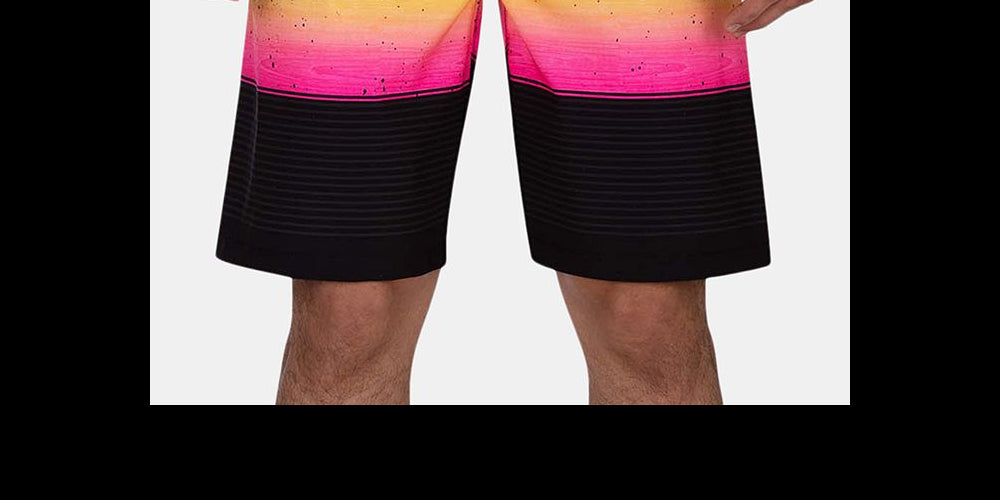 Calções de banho Hurley Phantom Printed para homem, verde, tamanho 38