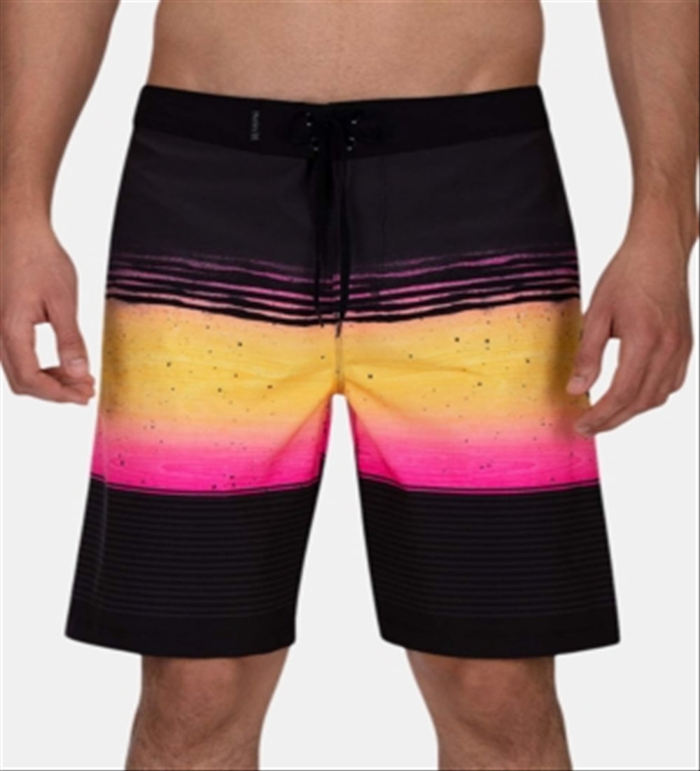 Calções de banho Hurley Phantom Printed para homem, verde, tamanho 38