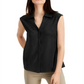 Blusa feminina sem mangas Alfani preta tamanho grande