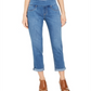 Jeans estilo namorado Ella com punho feminino, azul, tamanho pequeno médio