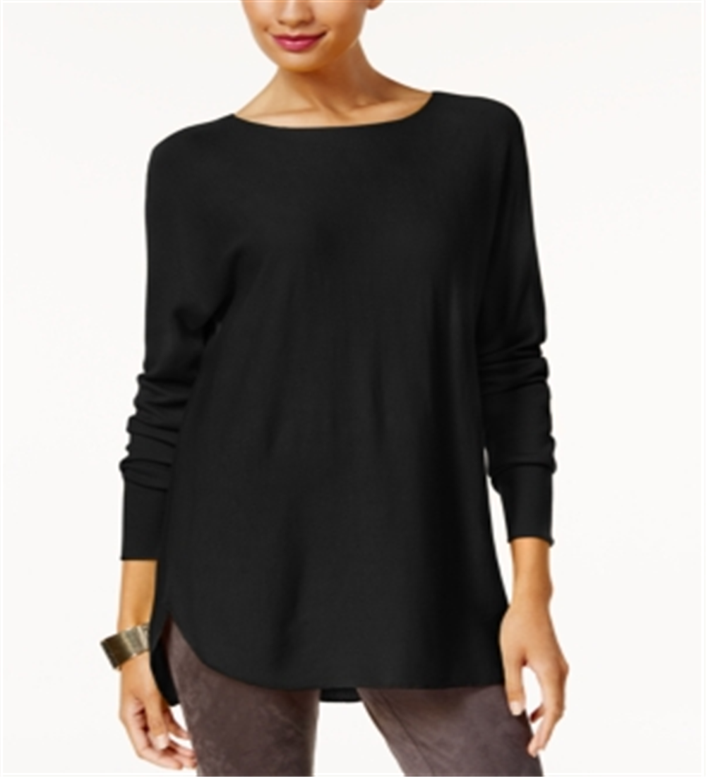 Suéter feminino INC International Concepts, preto, tamanho grande