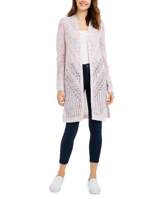 Cardigan Pointelle Junior da Hooked Up By IOT Rosa Tamanho Médio