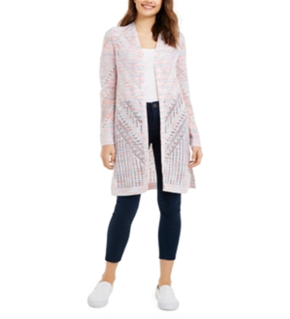Cardigan Pointelle Junior da Hooked Up By IOT Rosa Tamanho Médio