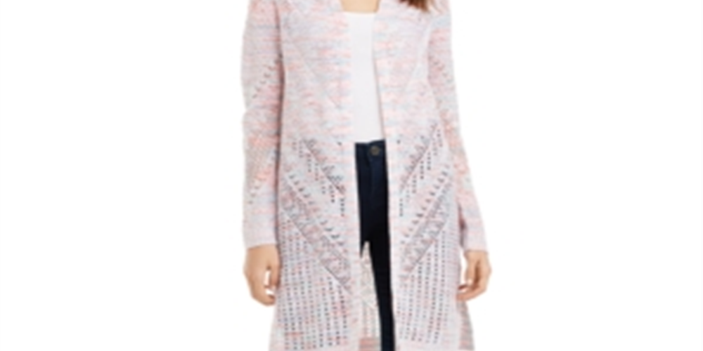 Cardigan Pointelle Junior da Hooked Up By IOT Rosa Tamanho Médio