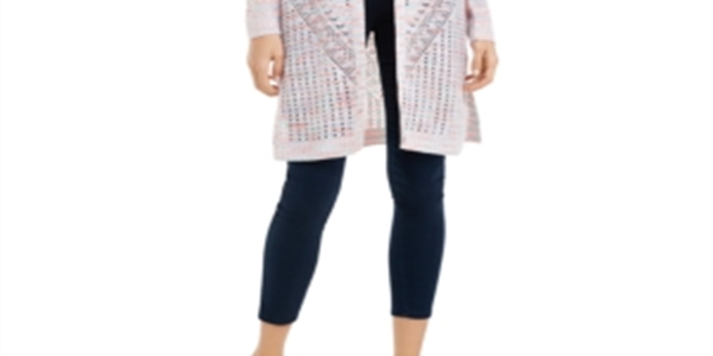 Cardigan Pointelle Junior da Hooked Up By IOT Rosa Tamanho Médio